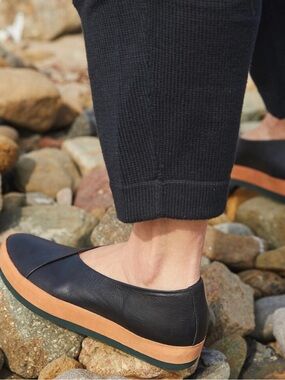 Coclico || Glace Flats Leather Shoes Black 37